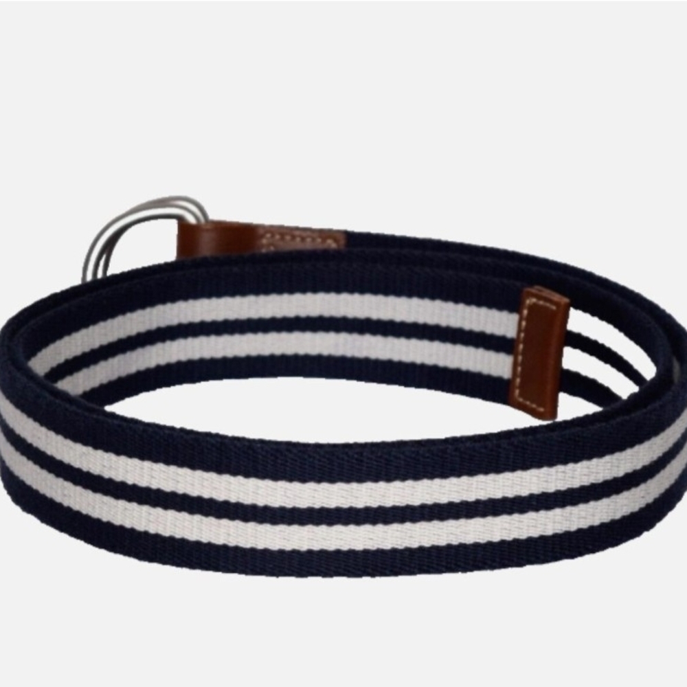 Daniel Cremieux Navy and White Men's Belt